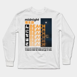 Midnight Beach Long Sleeve T-Shirt